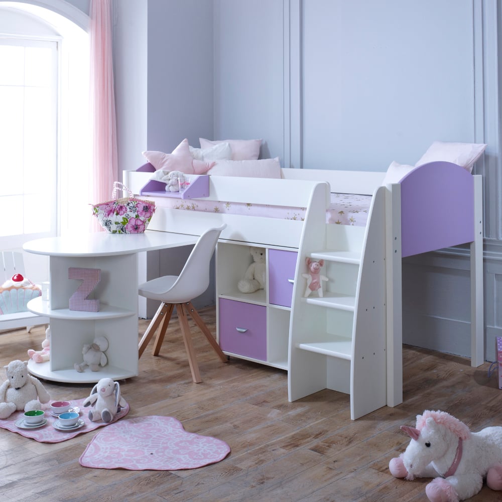 Violet anne european single best sale bed with desk